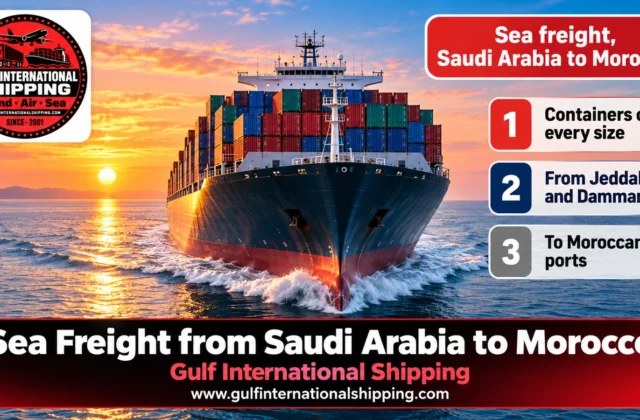 Sea Freight from Saudi Arabia to Morocco LCL, FCL & Car Shipping
