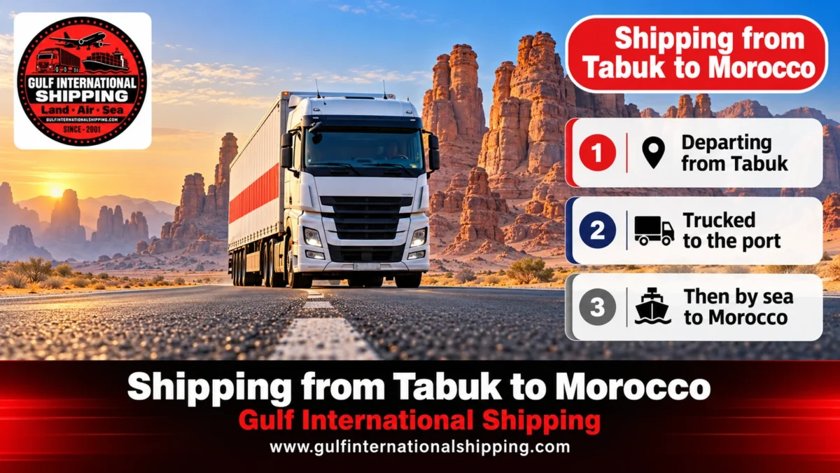 Shipping from Tabuk to Morocco