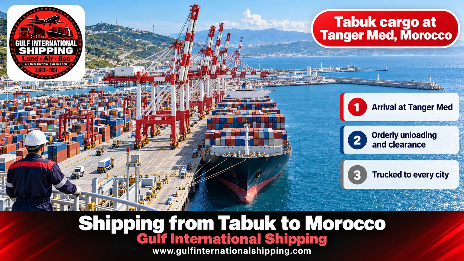 Tabuk cargo at Tanger Med, Morocco