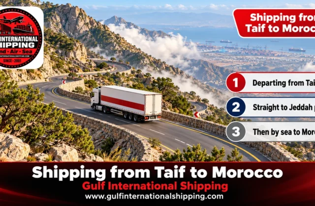 Shipping Company from Taif to Morocco Marrakech Delivery & Cars