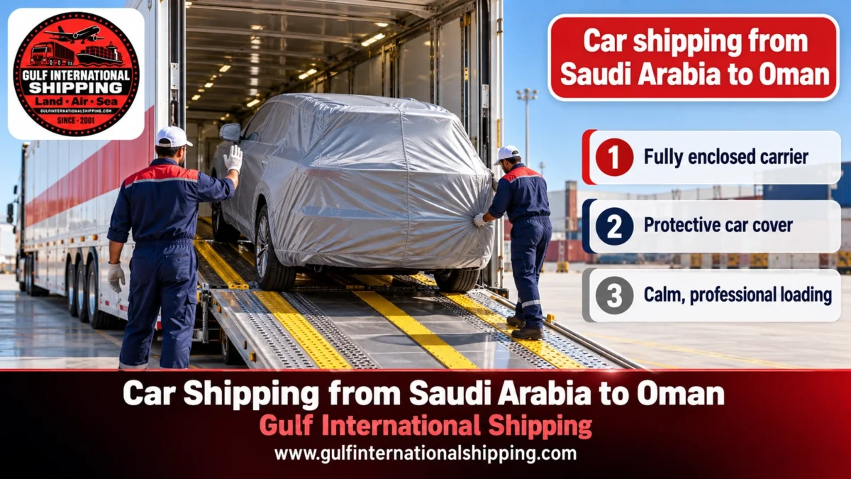 Car shipping from Saudi Arabia to Oman