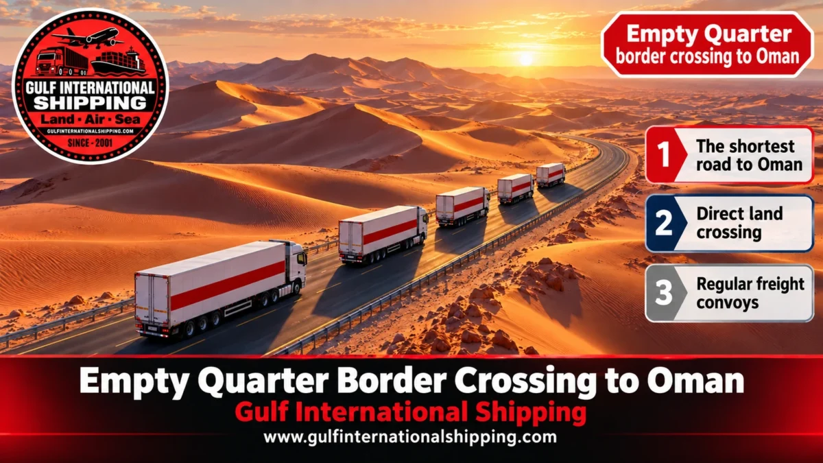 Empty Quarter border crossing to Oman
