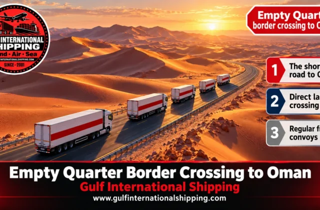 Empty Quarter Border Crossing to Oman Truck Freight & Car Transport