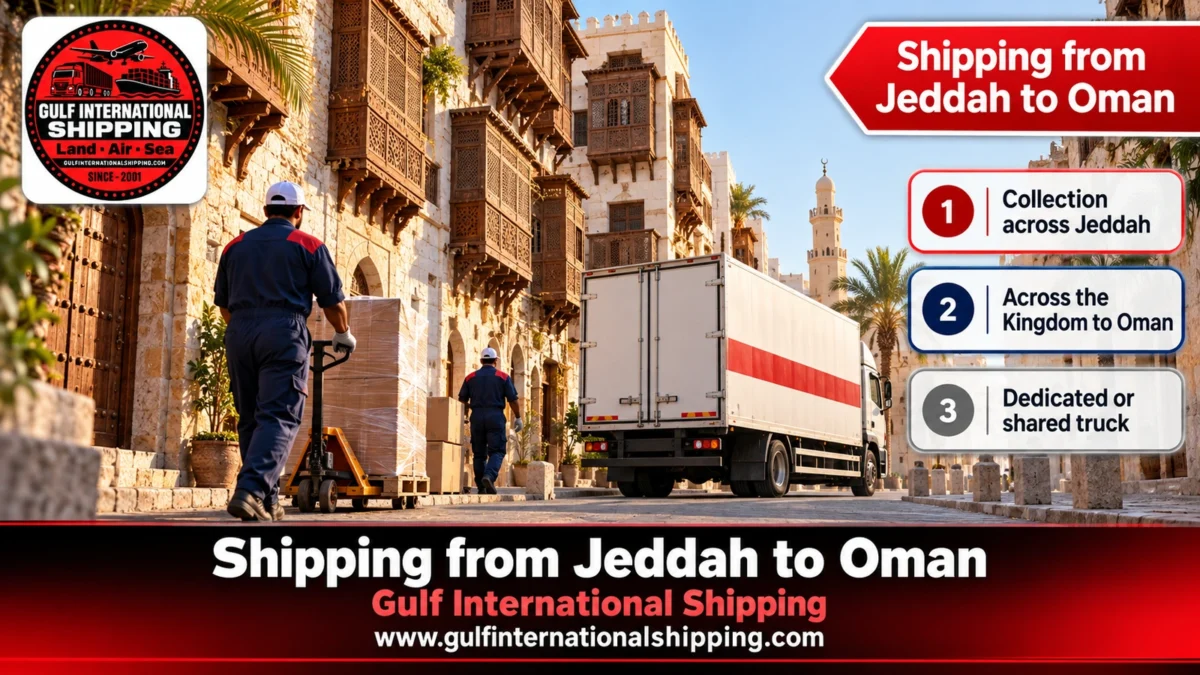 Shipping from Jeddah to Oman