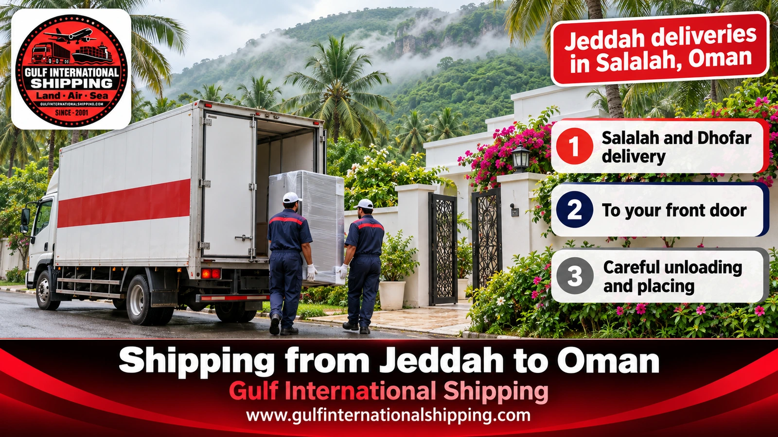 Jeddah deliveries in Salalah, Oman