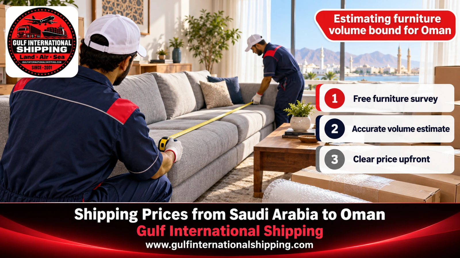 Estimating furniture volume bound for Oman
