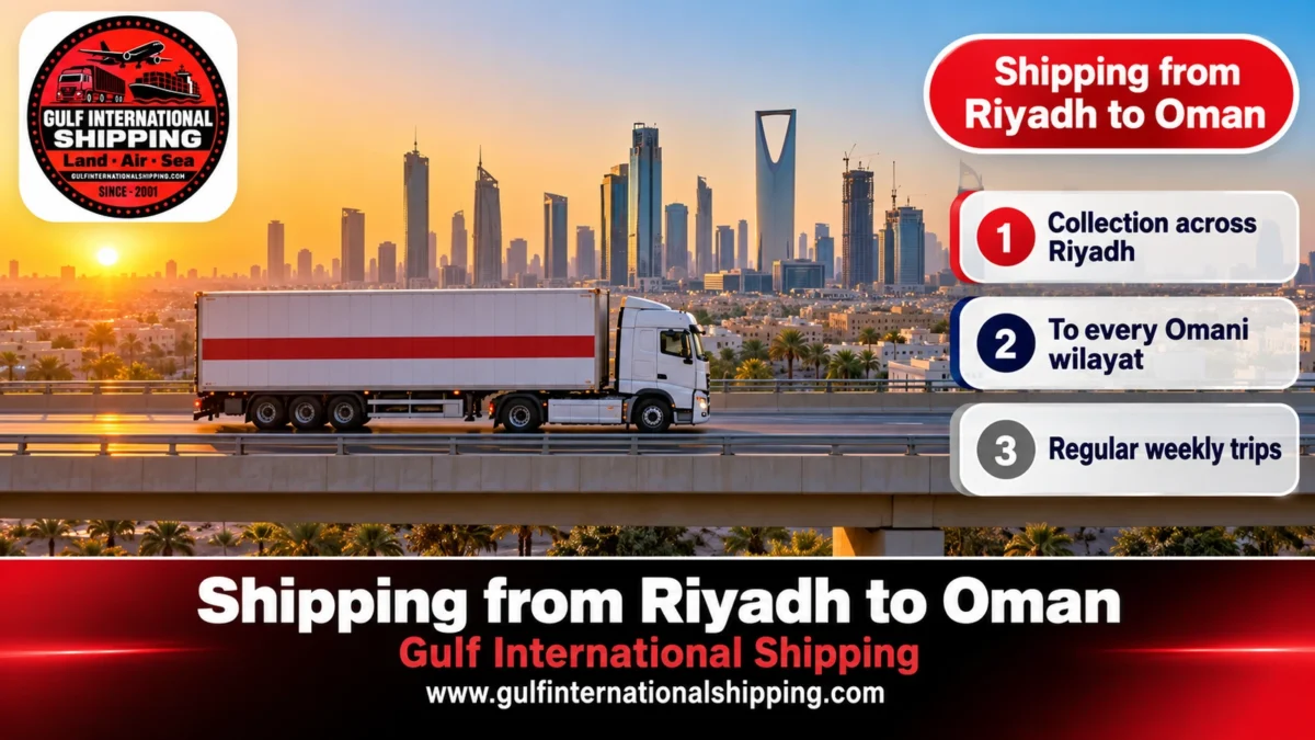 Shipping from Riyadh to Oman