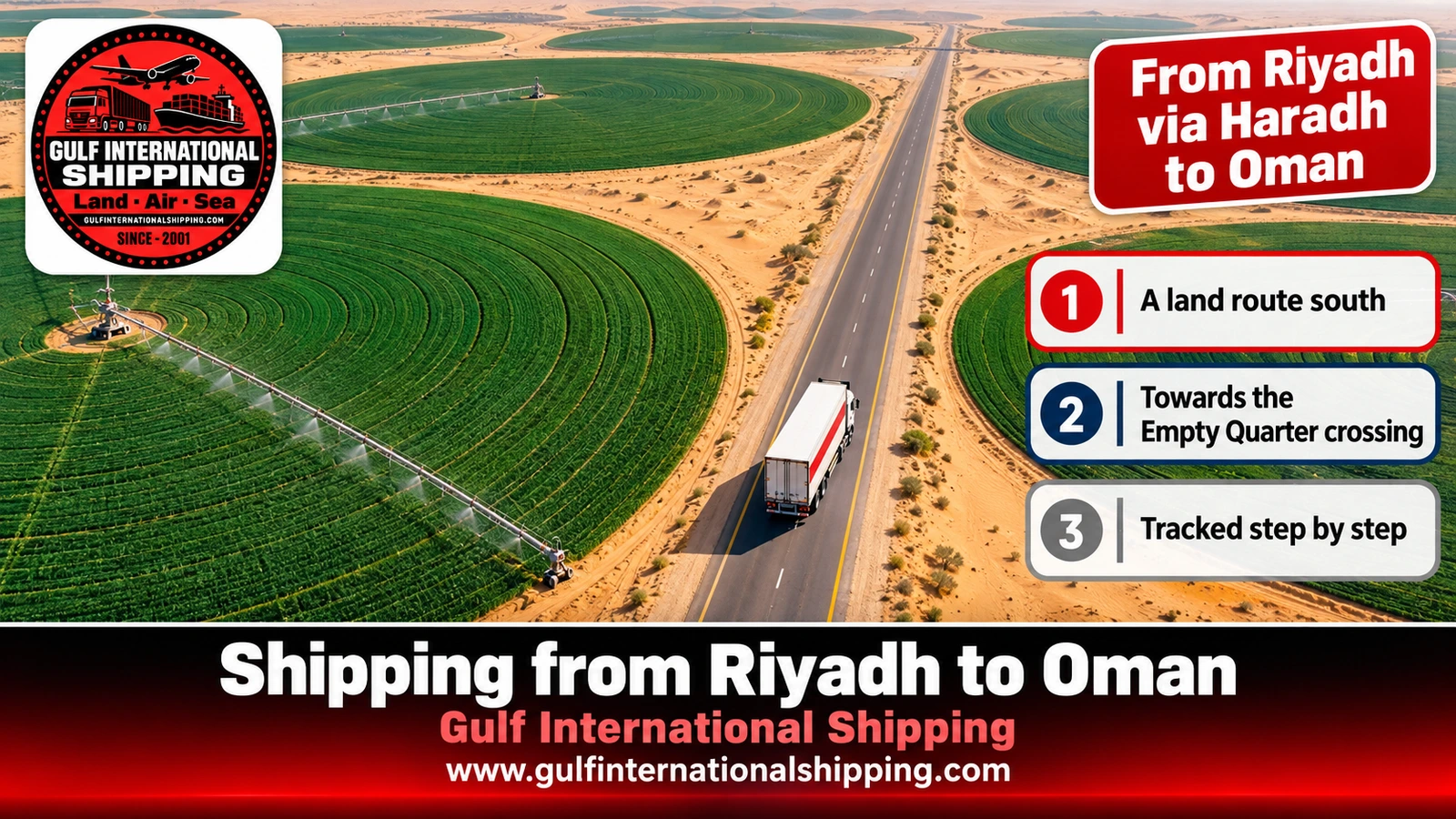 From Riyadh via Haradh to Oman