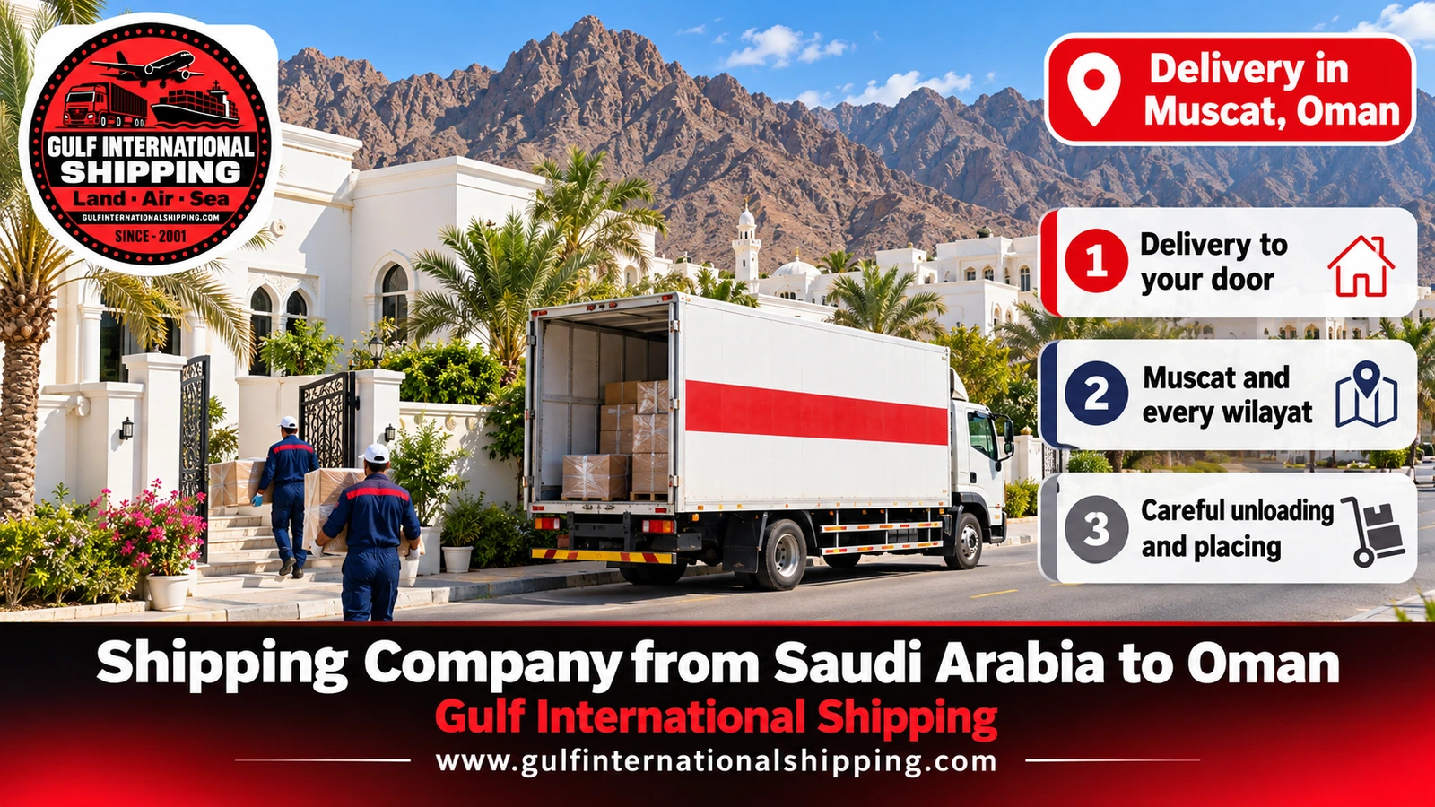 Delivery in Muscat, Oman