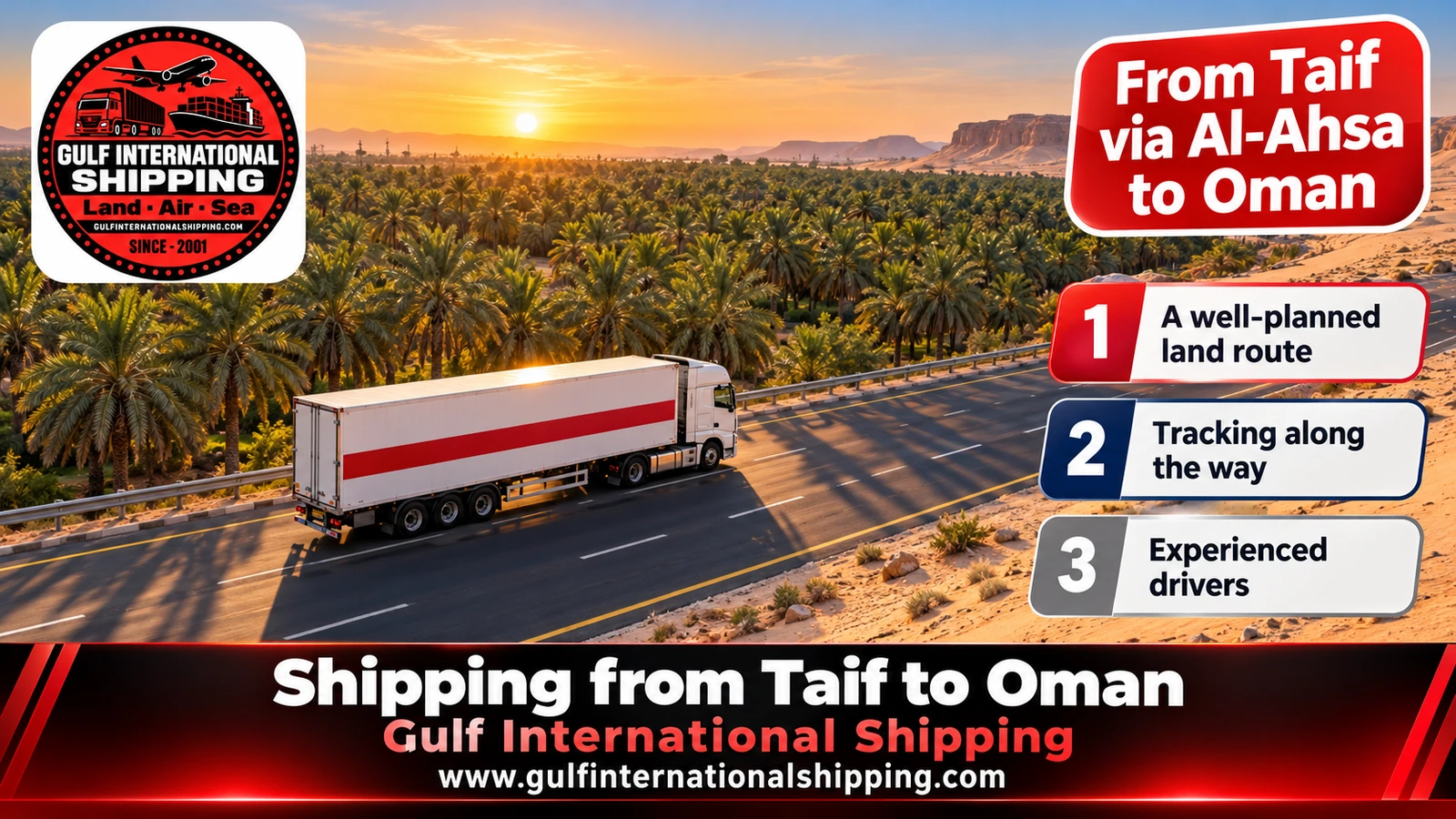 From Taif via Al-Ahsa to Oman