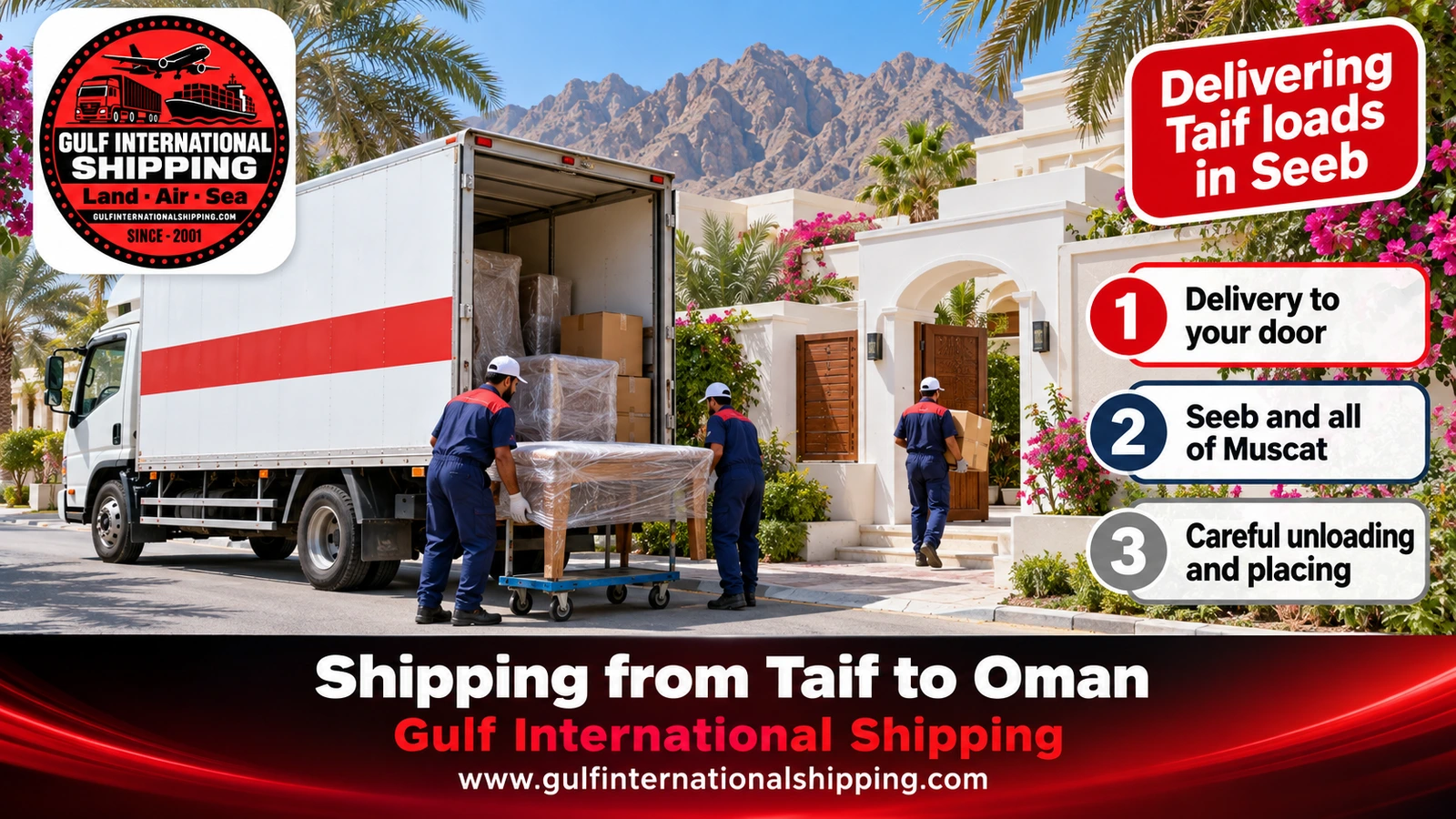 Delivering Taif loads in Seeb