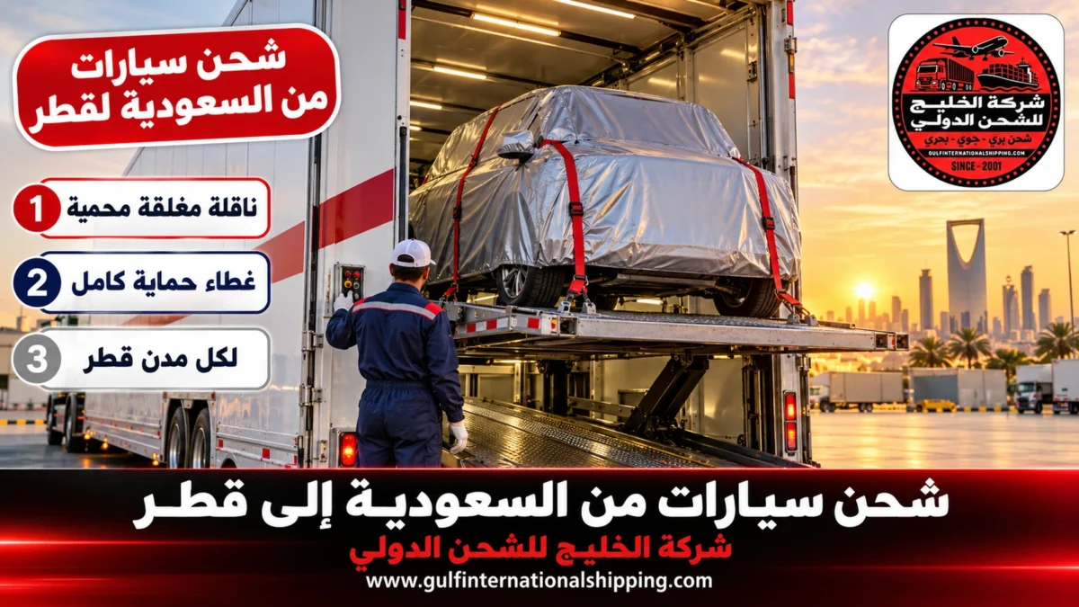 شحن سيارات من السعودية لقطر