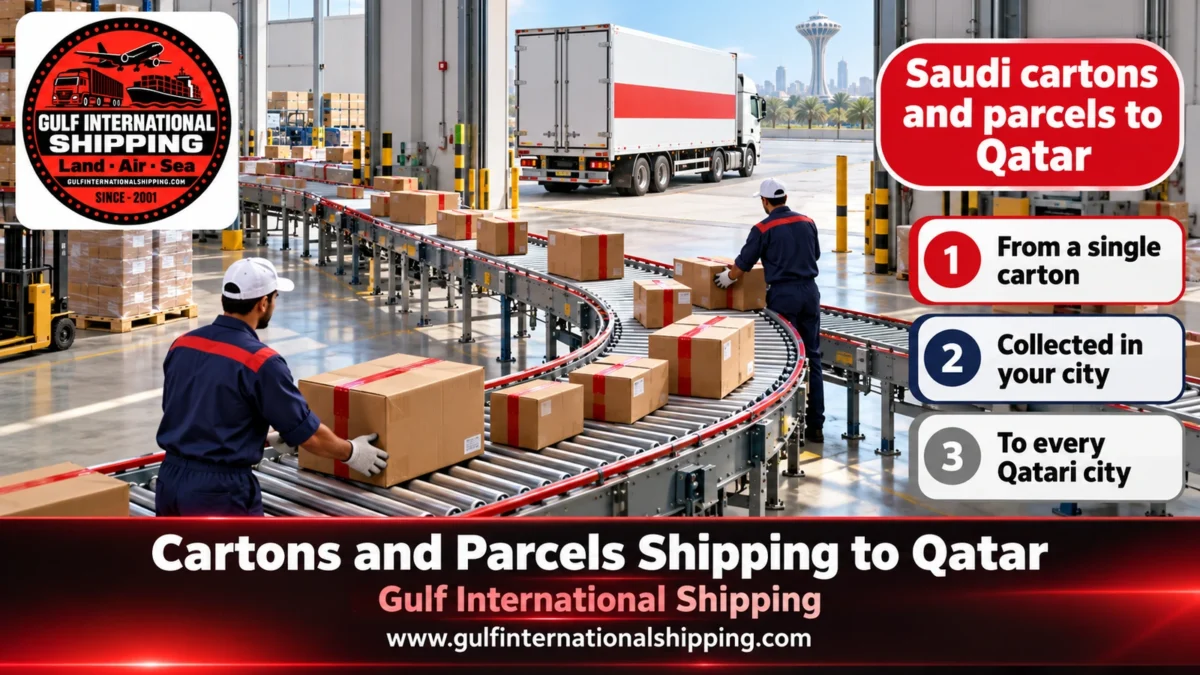 Cartons and parcels shipping to Qatar