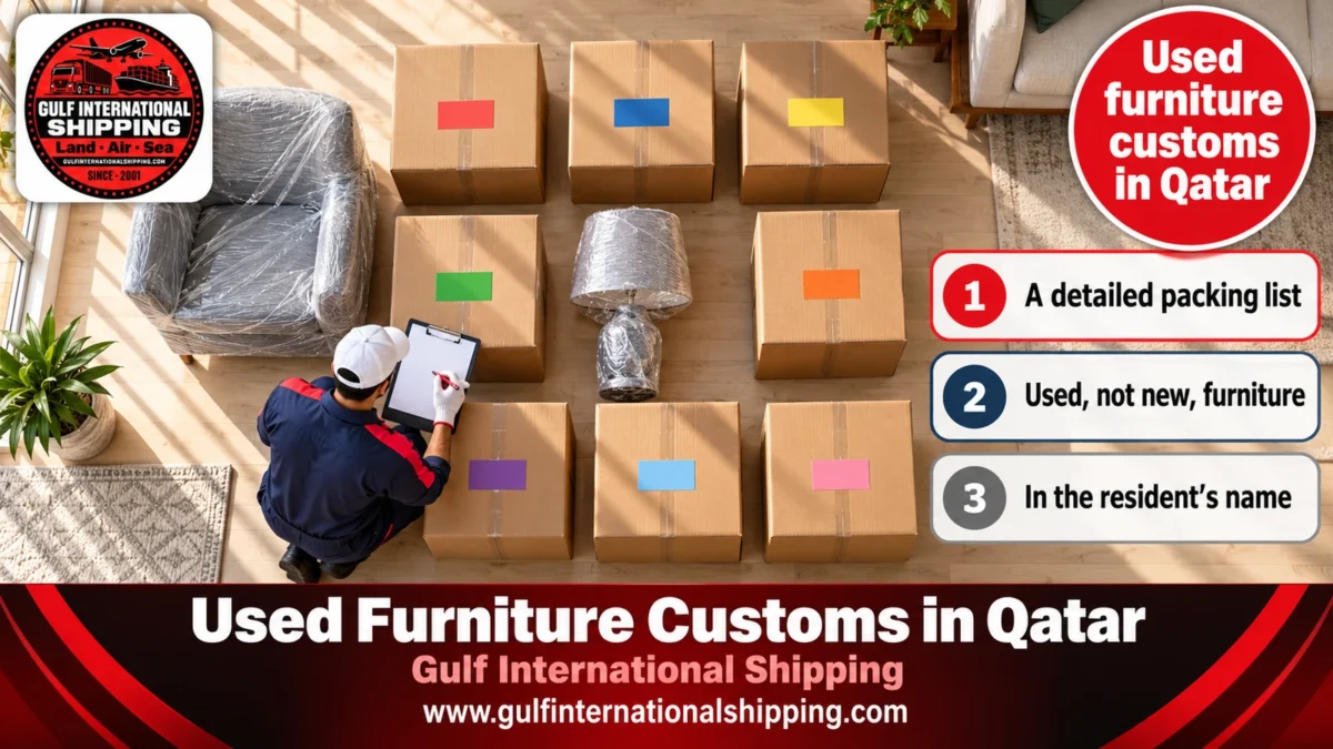 Used furniture customs in Qatar