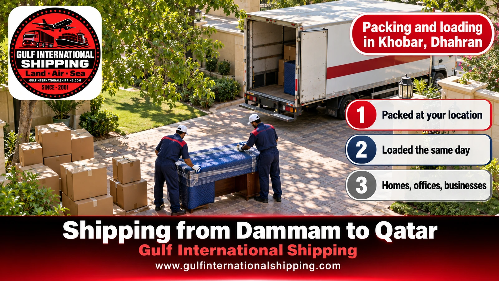 Packing and loading in Khobar, Dhahran