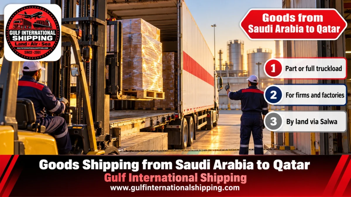 Goods shipping from Saudi Arabia to Qatar