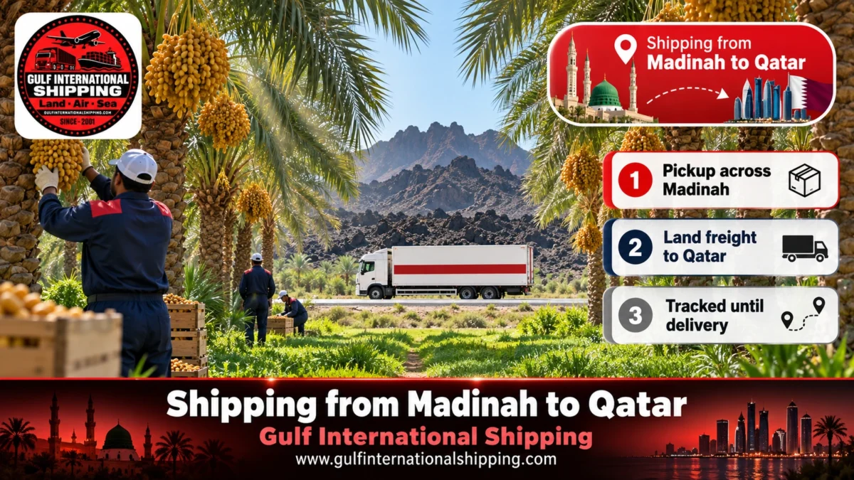 Shipping from Madinah to Qatar