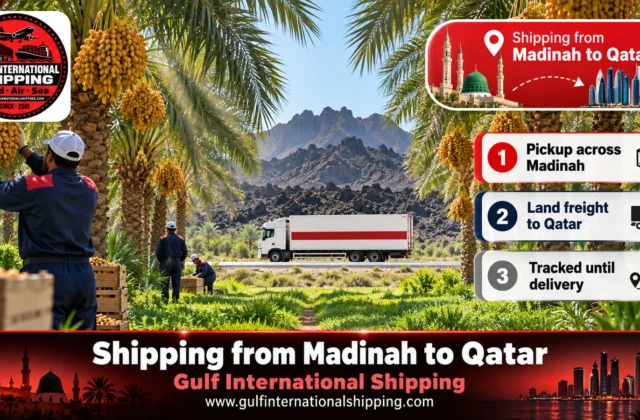 Shipping Company from Madinah to Qatar Road & Air, Car Shipping