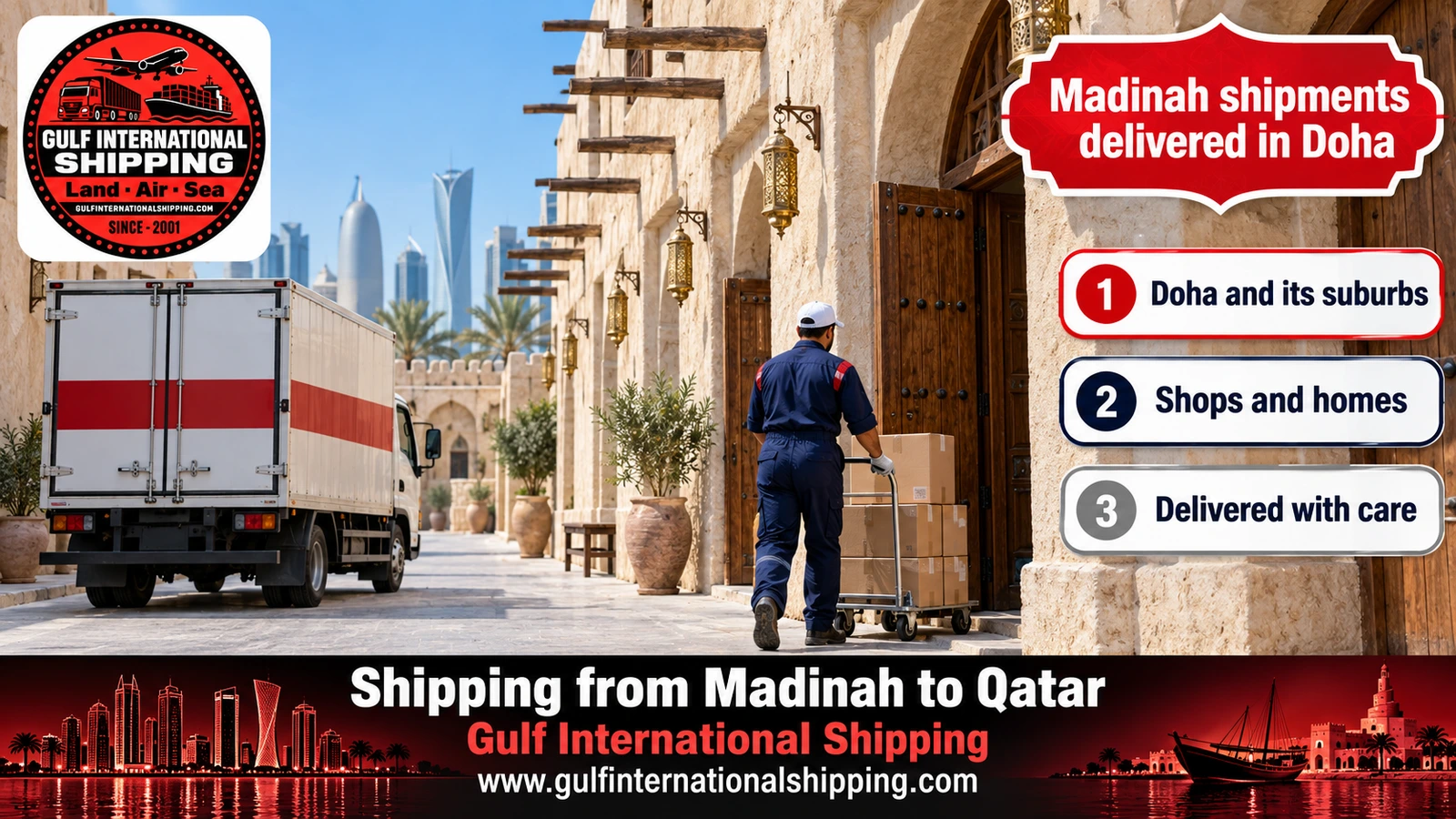 Madinah shipments delivered in Doha