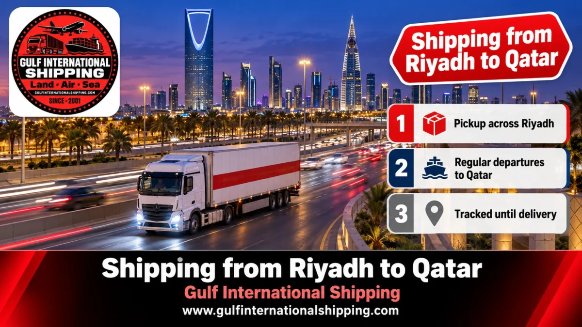 Shipping from Riyadh to Qatar