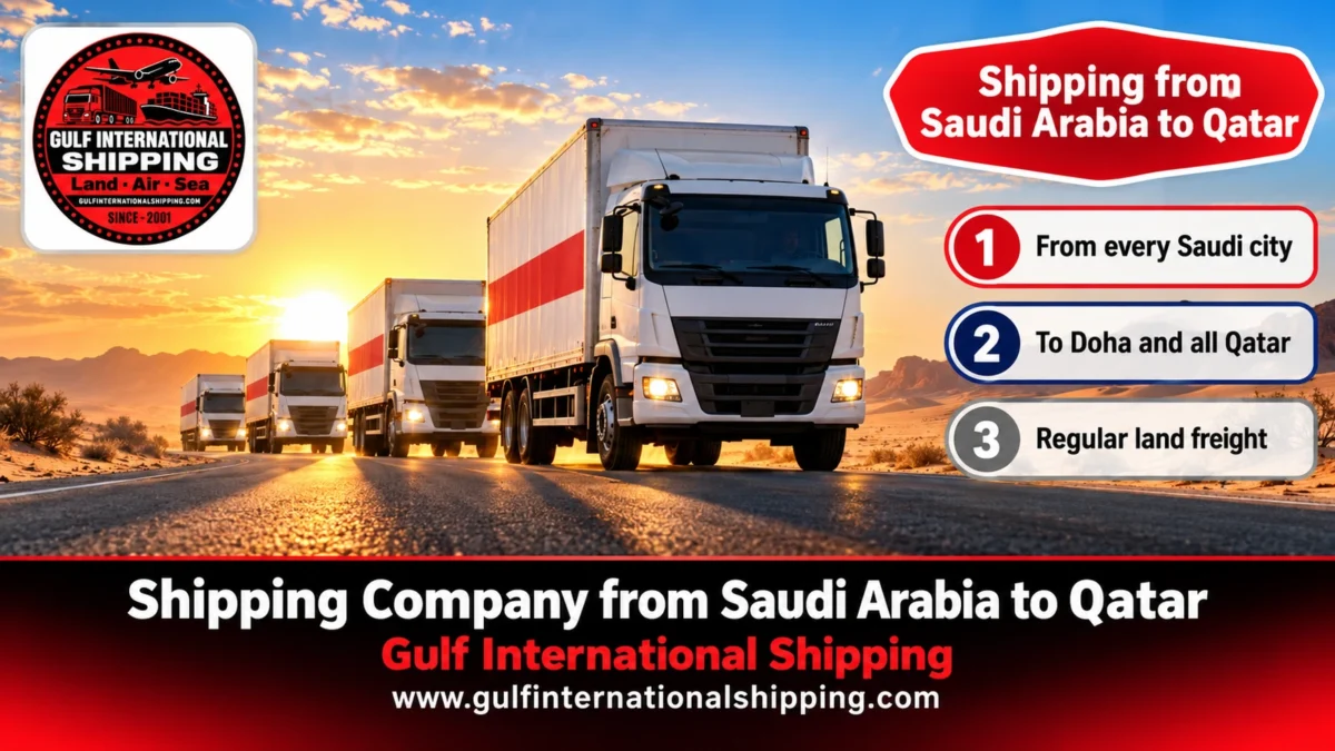 Shipping from Saudi Arabia to Qatar