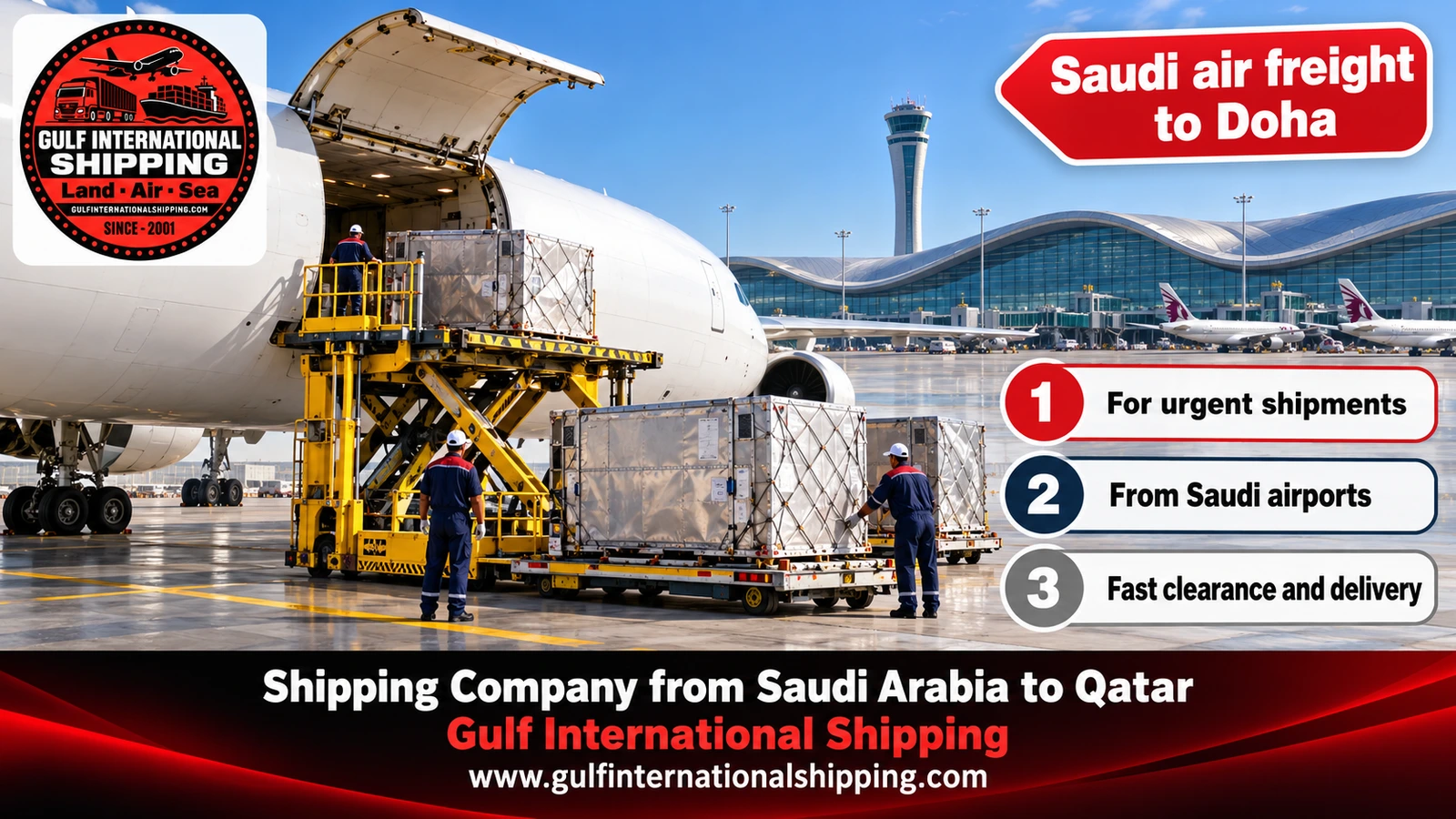 Saudi air freight to Doha