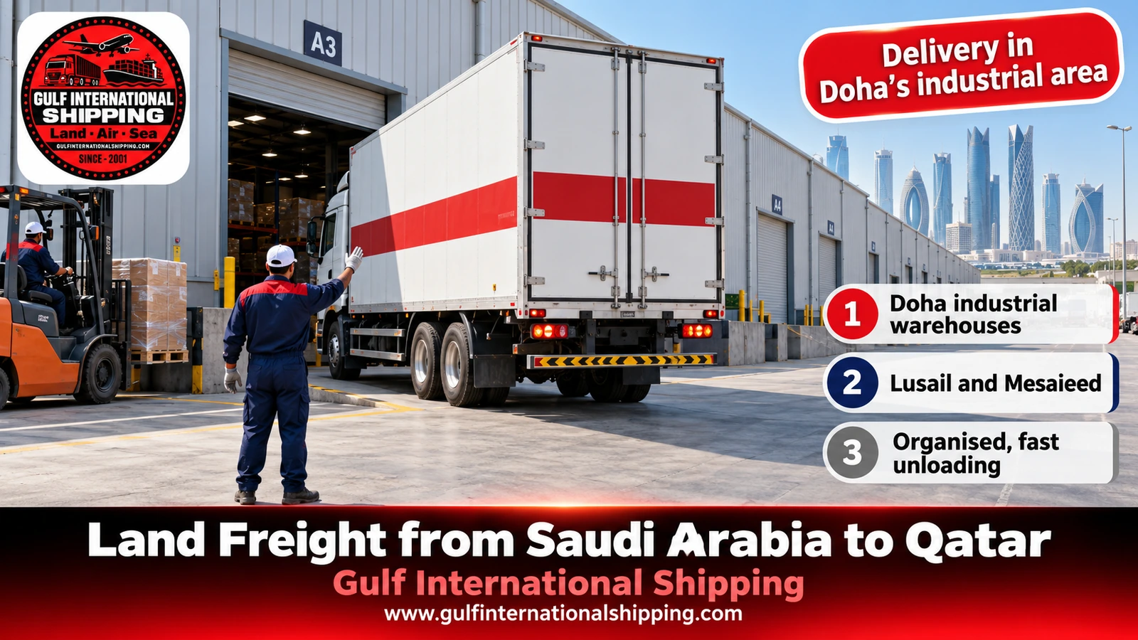 Delivery in Doha’s industrial area