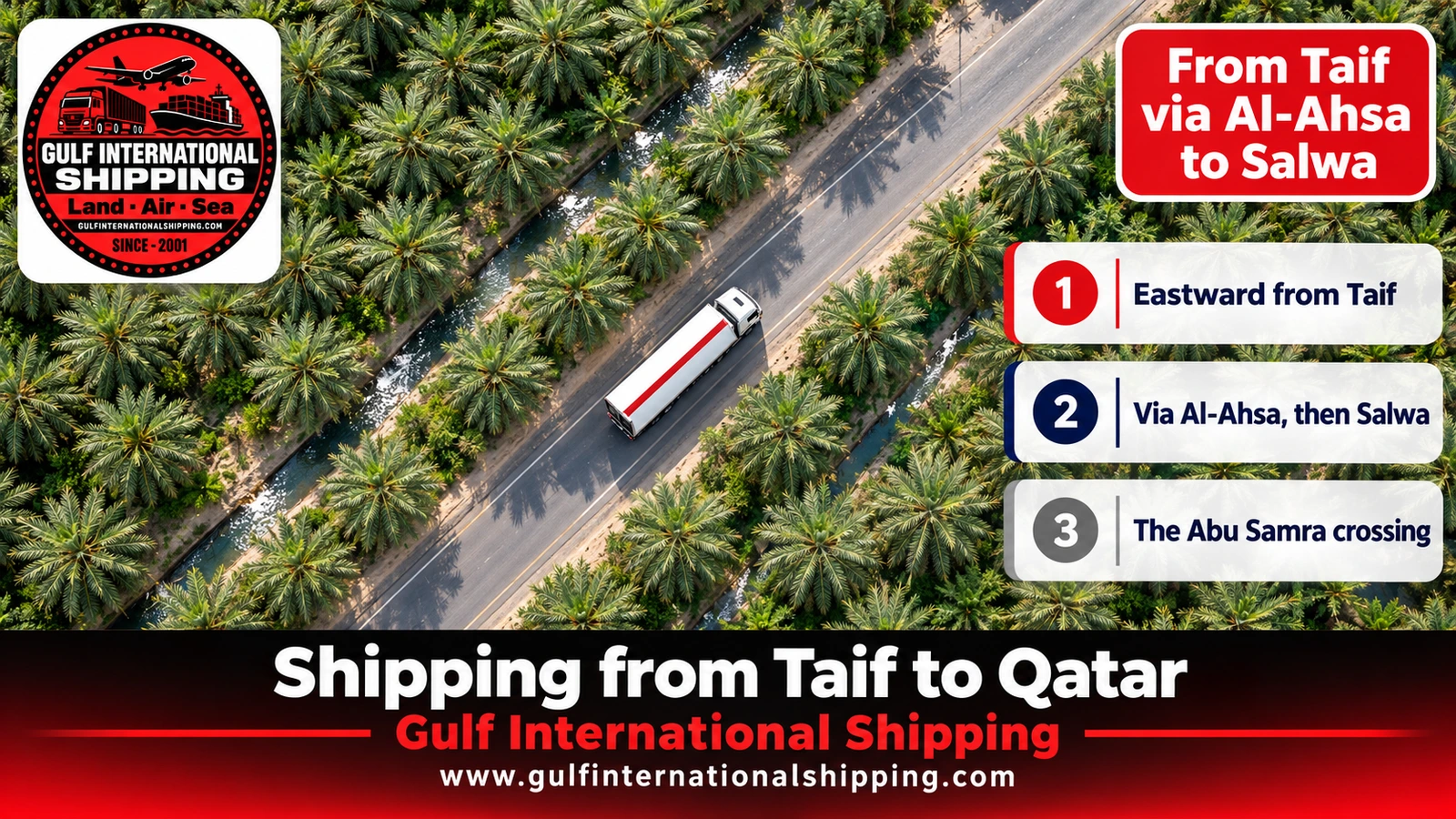 From Taif via Al-Ahsa to Salwa