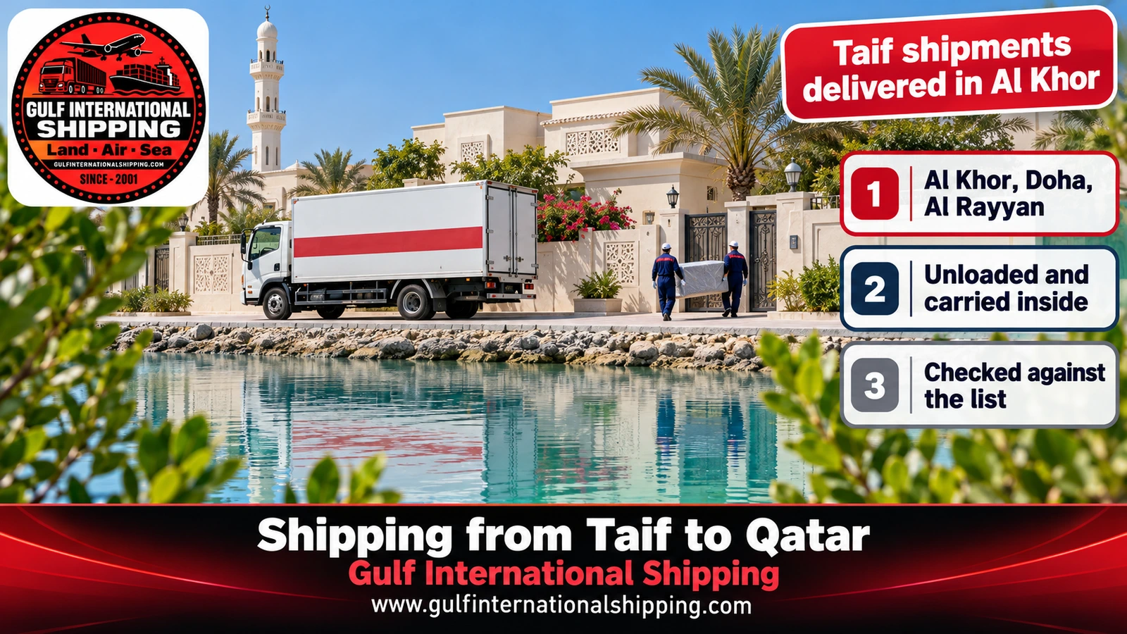 Taif shipments delivered in Al Khor