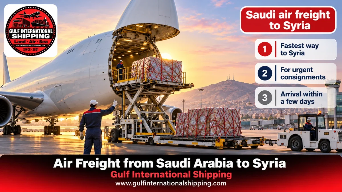 Saudi air freight to Syria