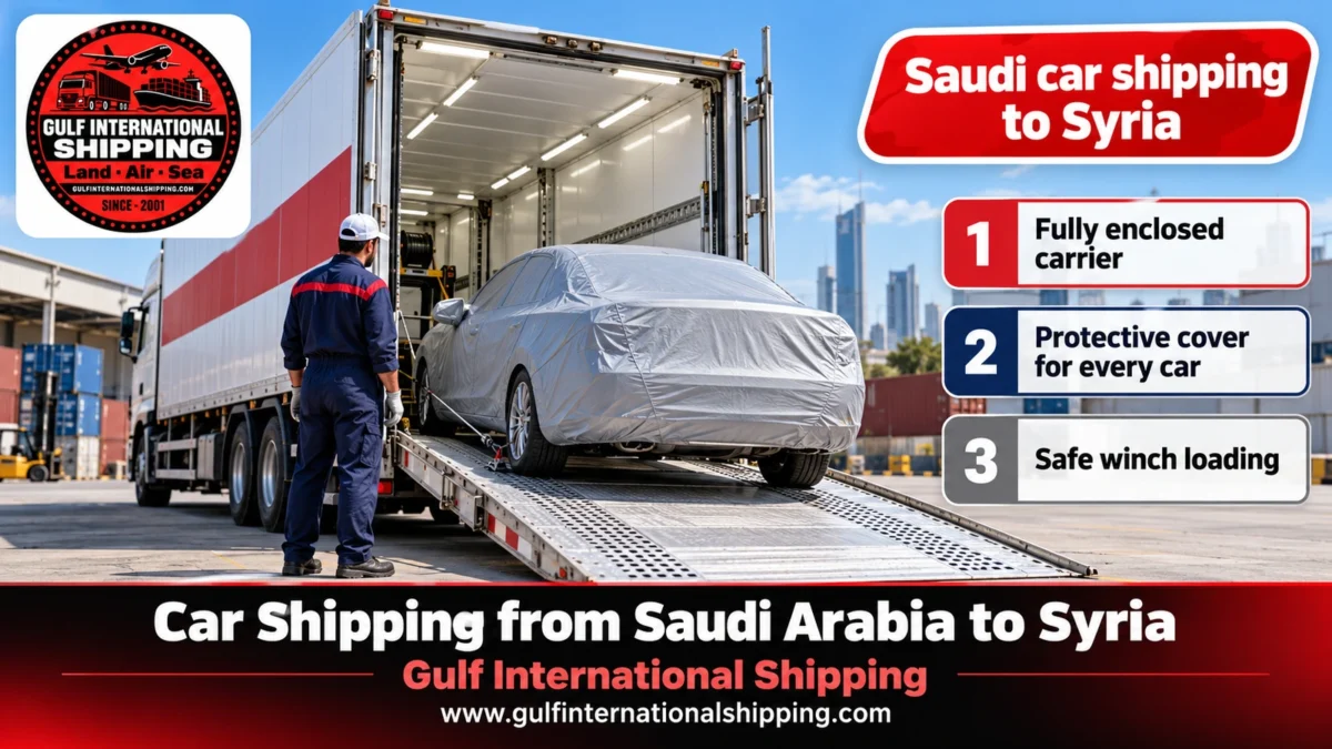 Saudi car shipping to Syria
