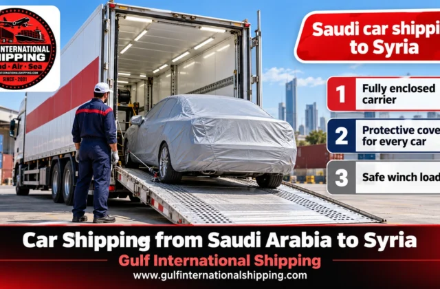 Car Shipping from Saudi Arabia to Syria Enclosed Car Carriers