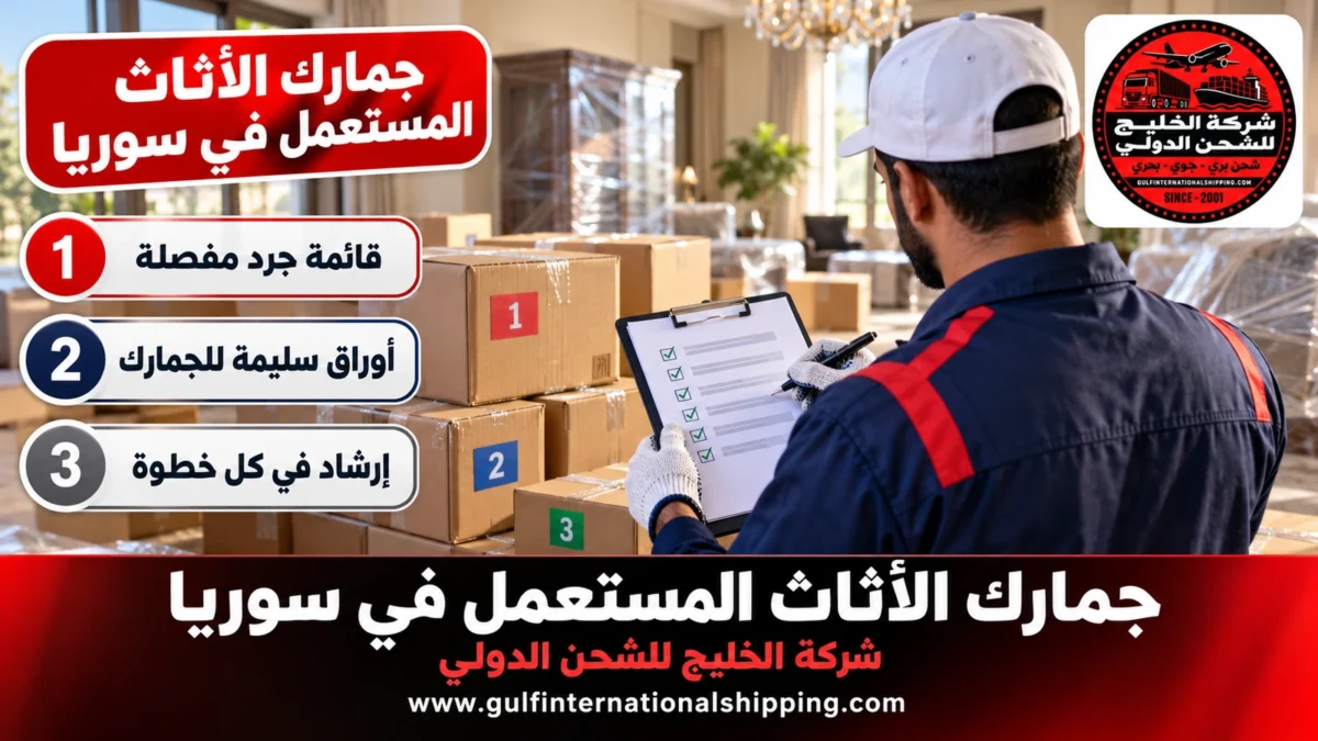 جمارك الأثاث المستعمل في سوريا