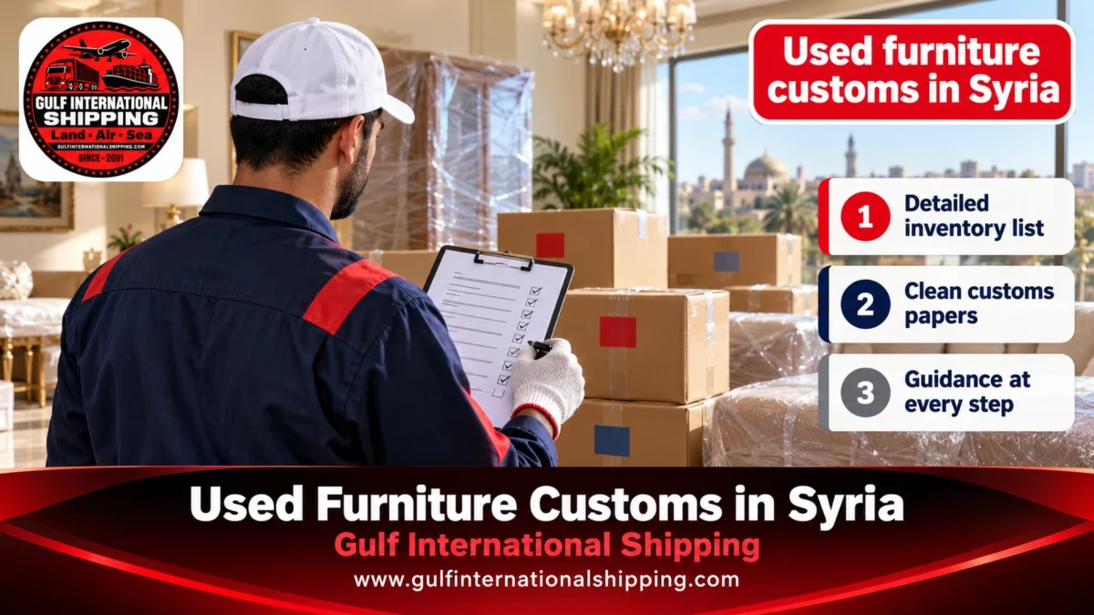 Used furniture customs in Syria