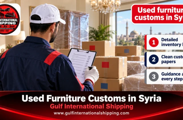 Syria Used Household Goods Customs Returnee Removals & Car Shipping