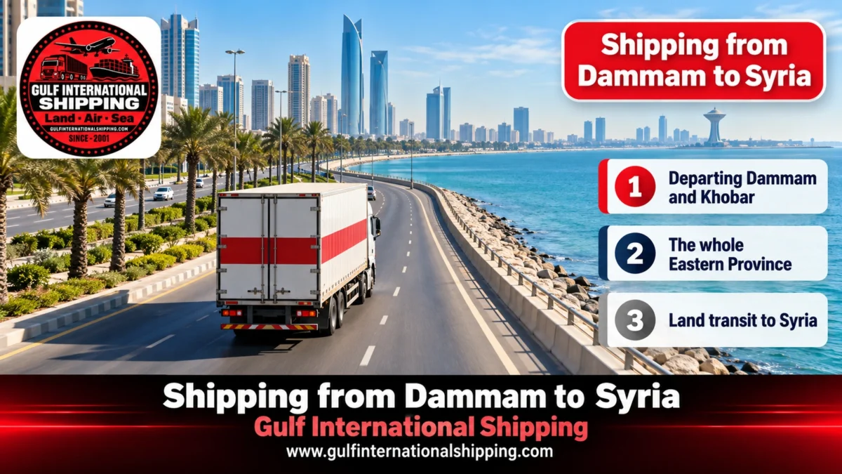 Shipping from Dammam to Syria