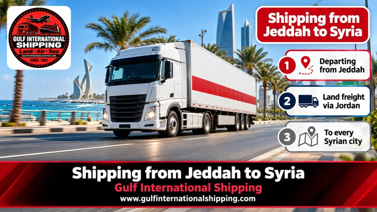 Shipping from Jeddah to Syria