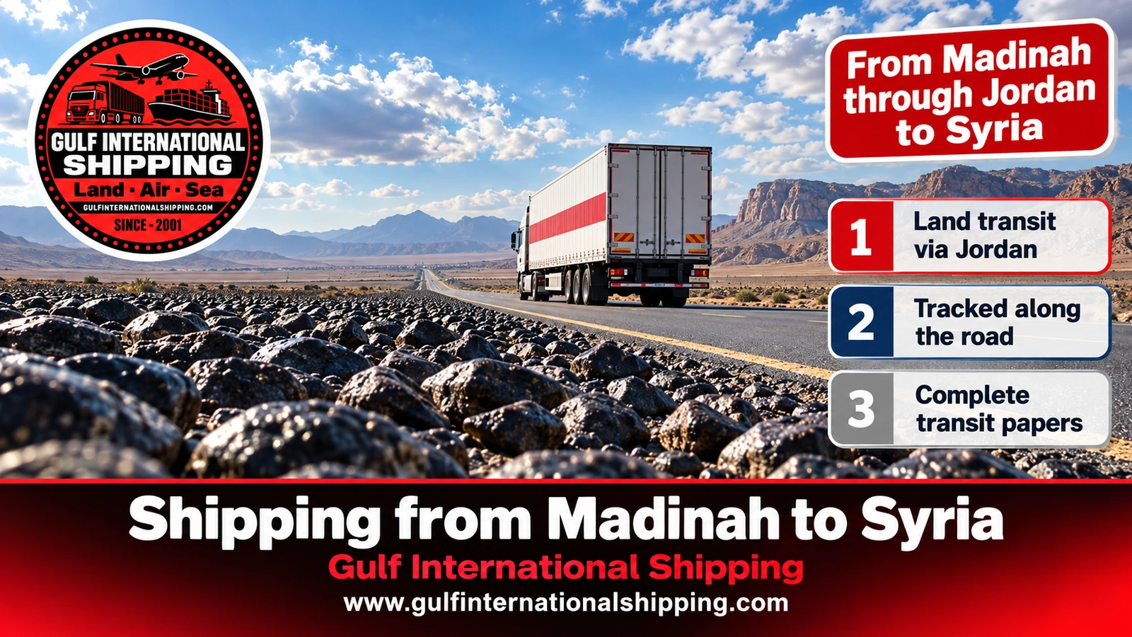 From Madinah through Jordan to Syria