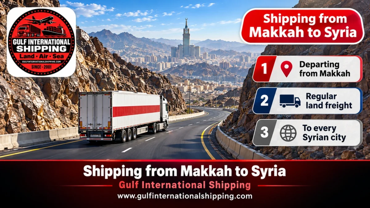 Shipping from Makkah to Syria