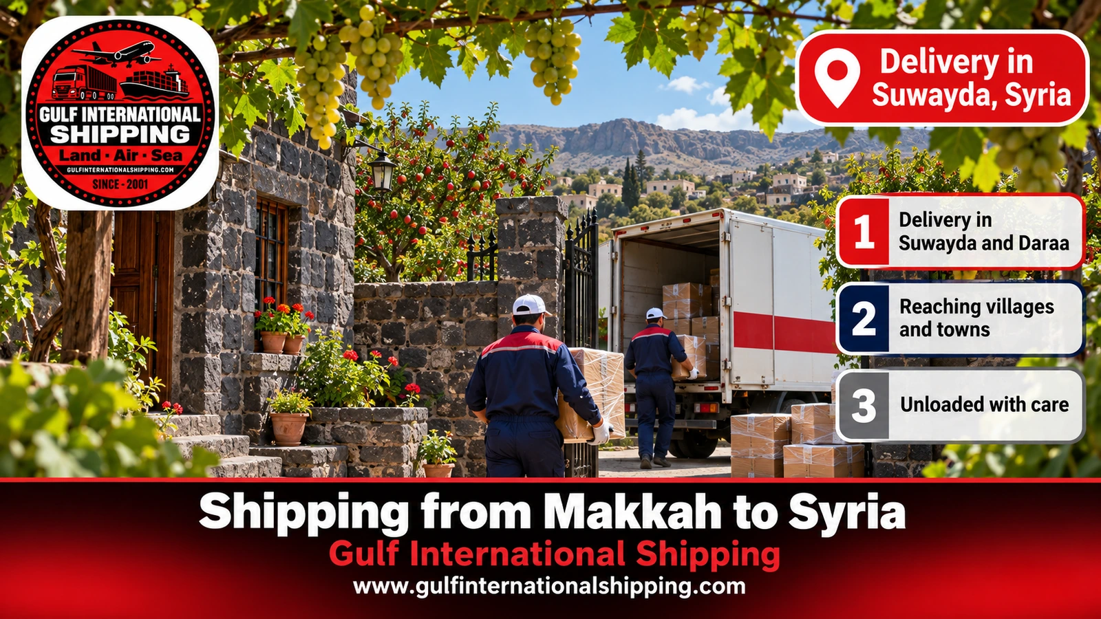 Delivery in Suwayda, Syria