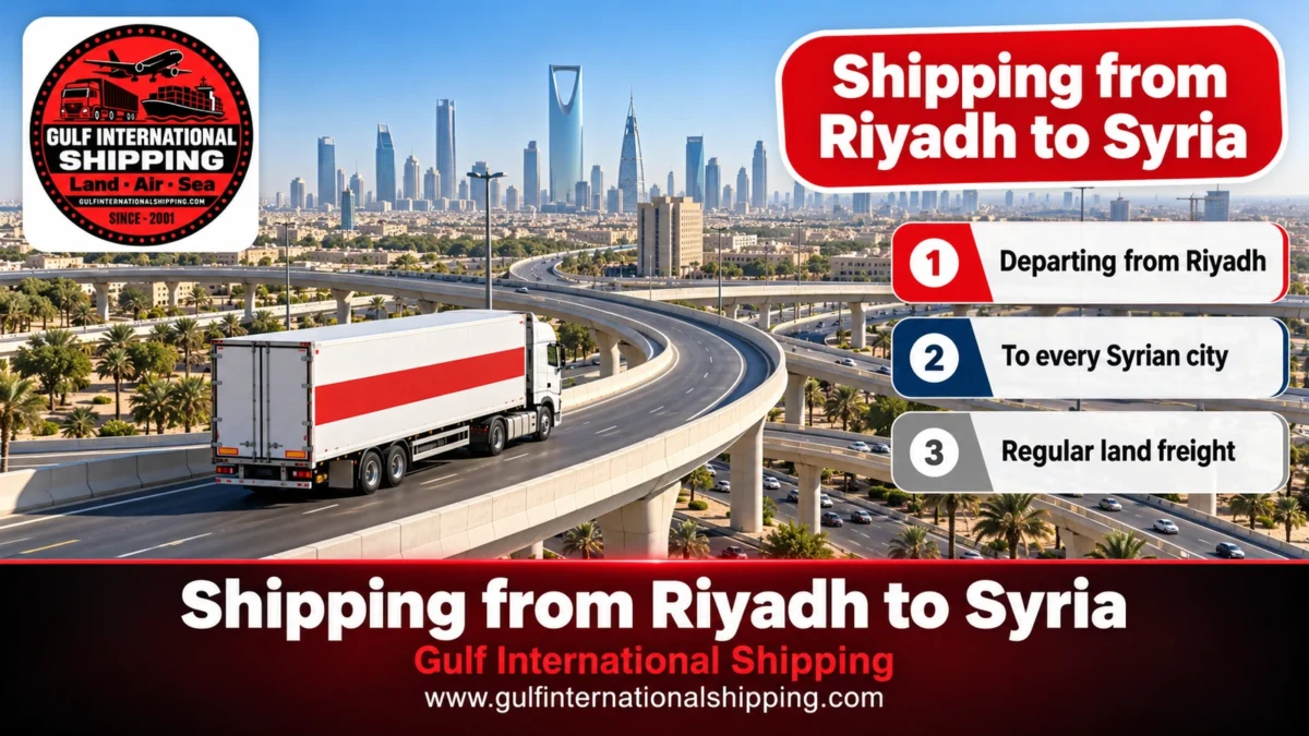 Shipping from Riyadh to Syria