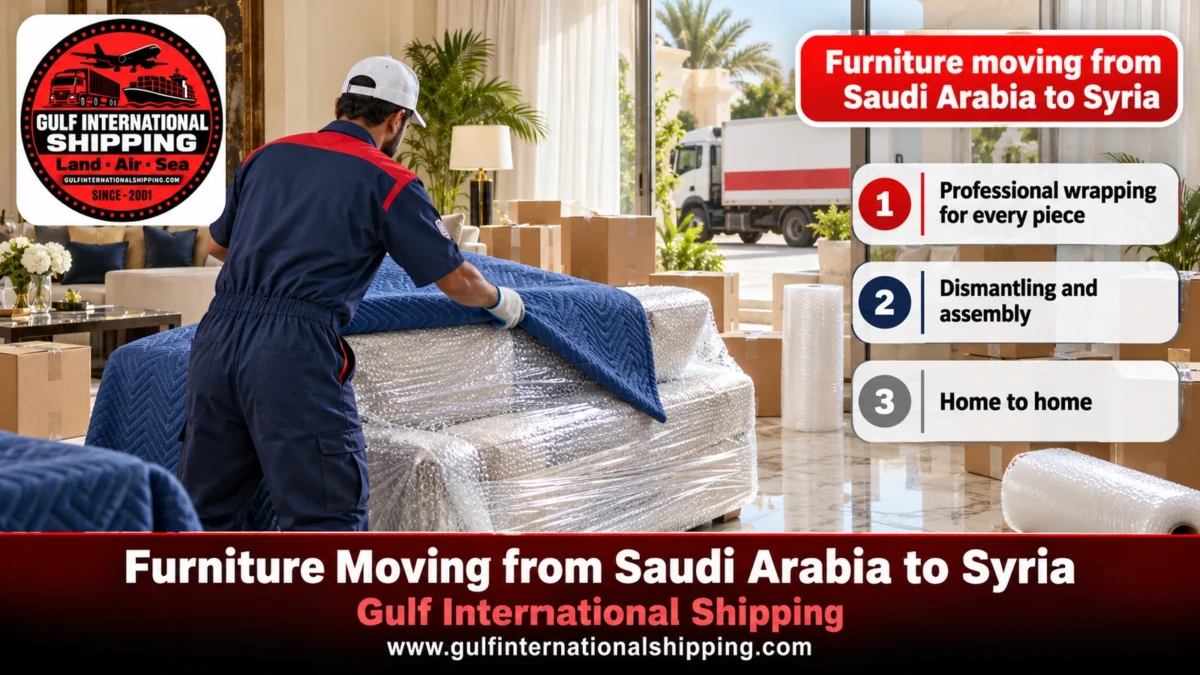 Furniture moving from Saudi Arabia to Syria