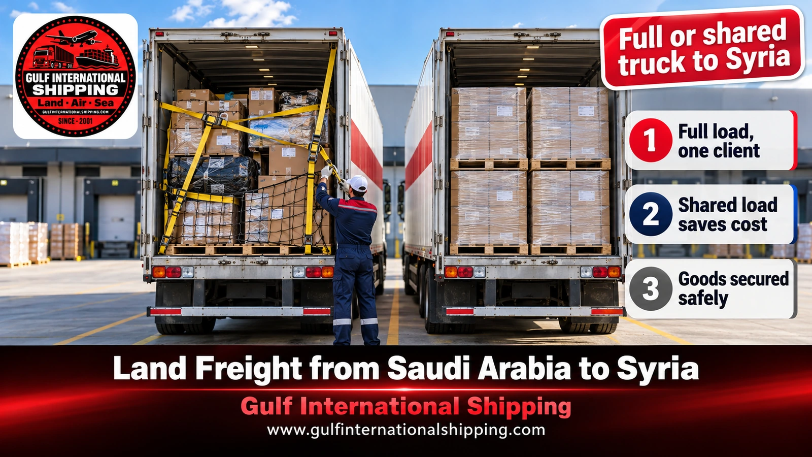 Full or shared truck to Syria