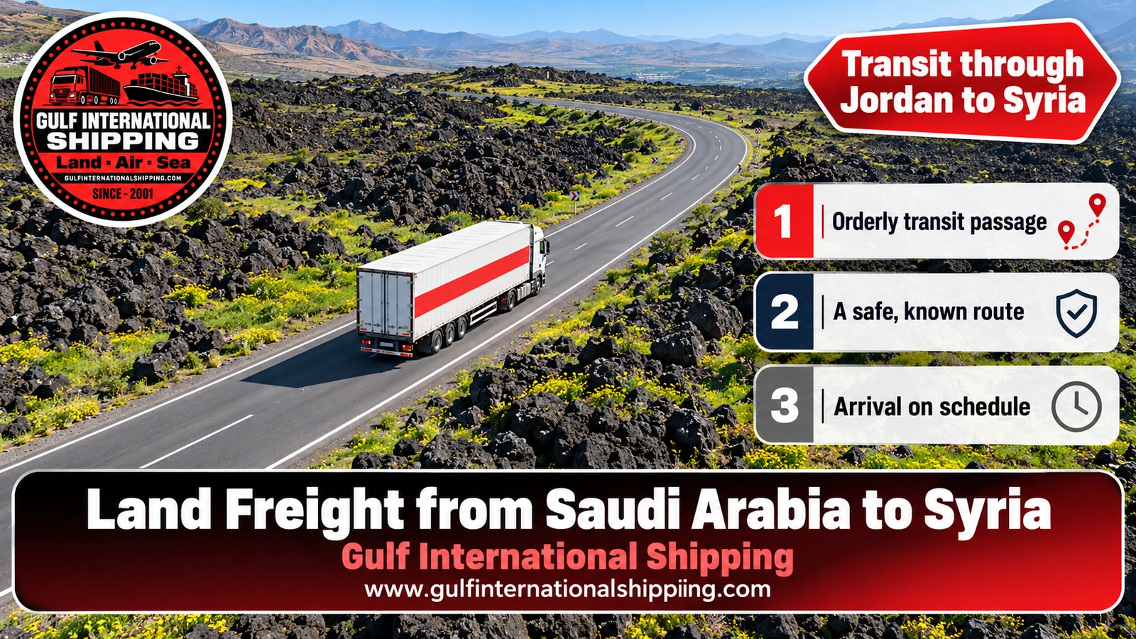 Transit through Jordan to Syria