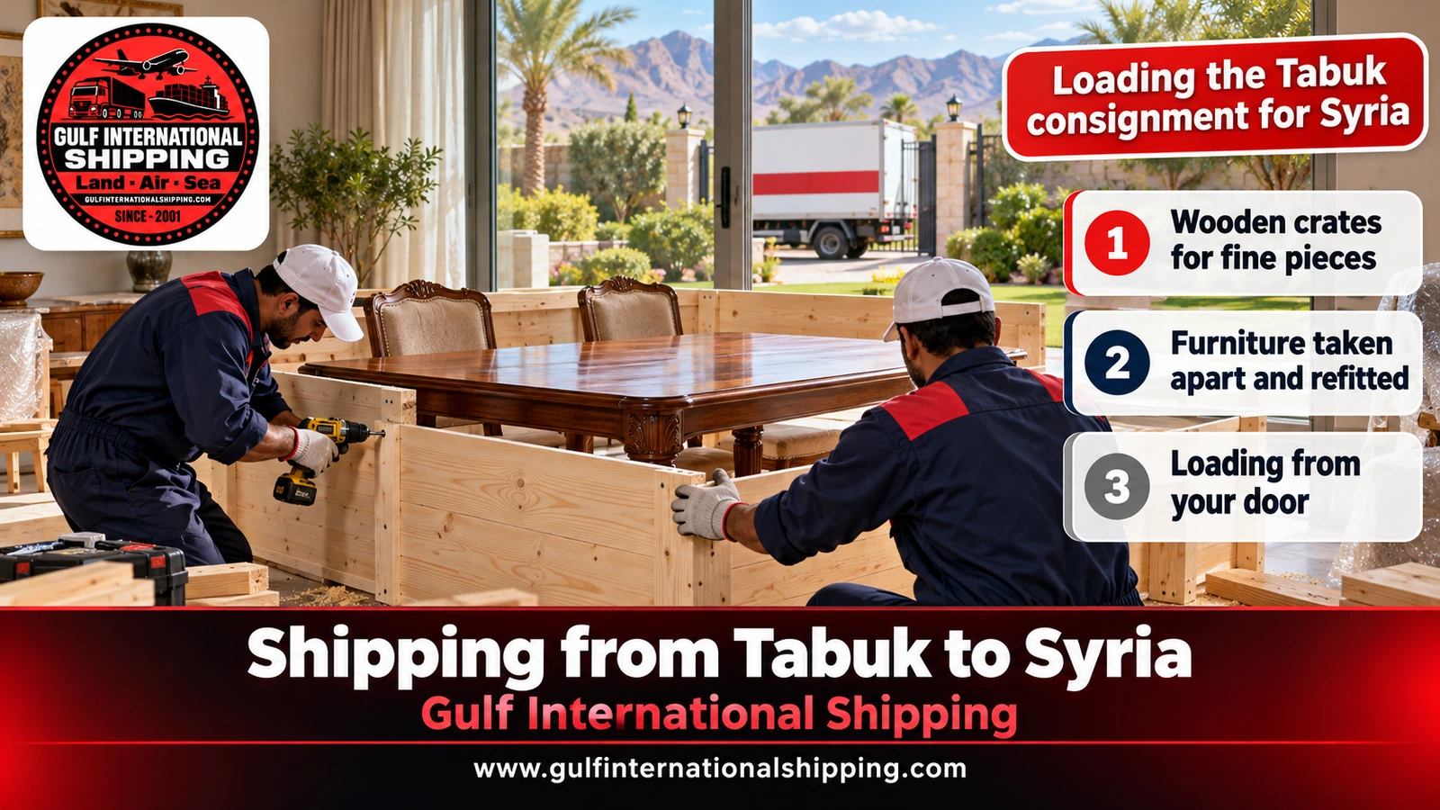 Loading the Tabuk consignment for Syria