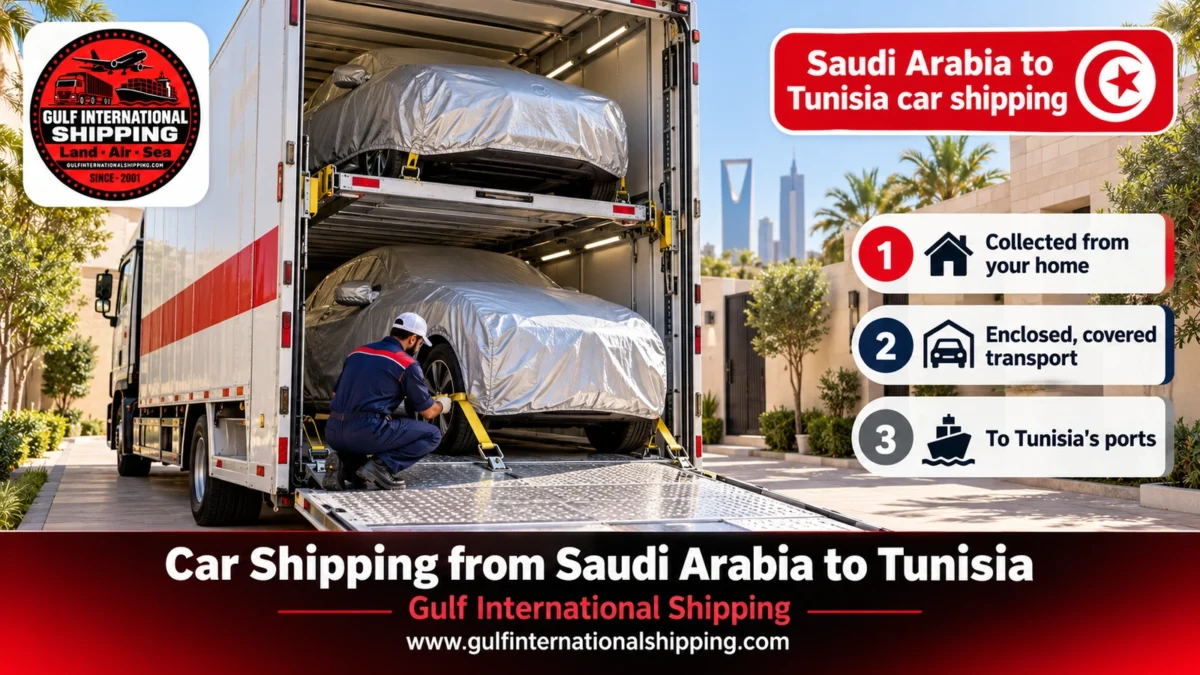 Saudi Arabia to Tunisia car shipping