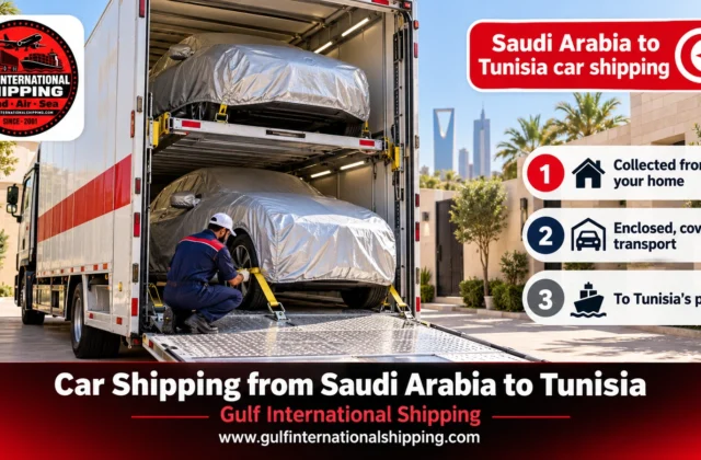 Car Shipping from Saudi Arabia to Tunisia FCR Closed Containers