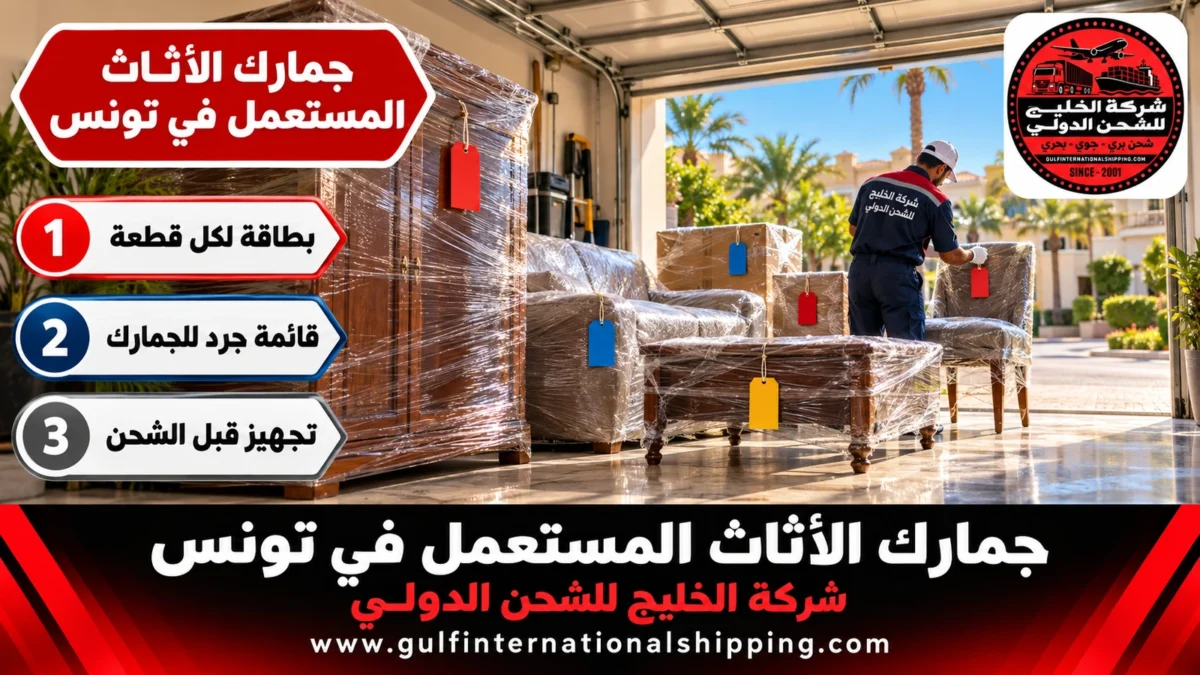 جمارك الأثاث المستعمل في تونس