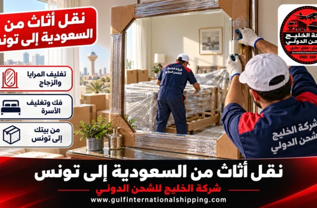 نقل أثاث من السعودية إلى تونس حاويات العودة النهائية وشحن سيارات