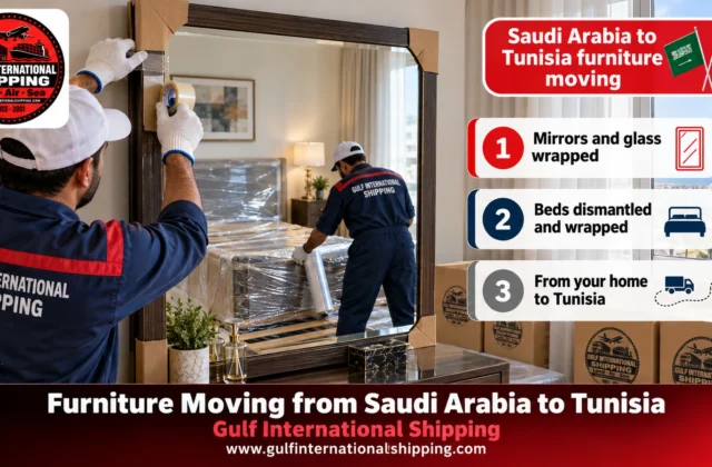 Furniture Moving from Saudi Arabia to Tunisia Sea Containers & Cars